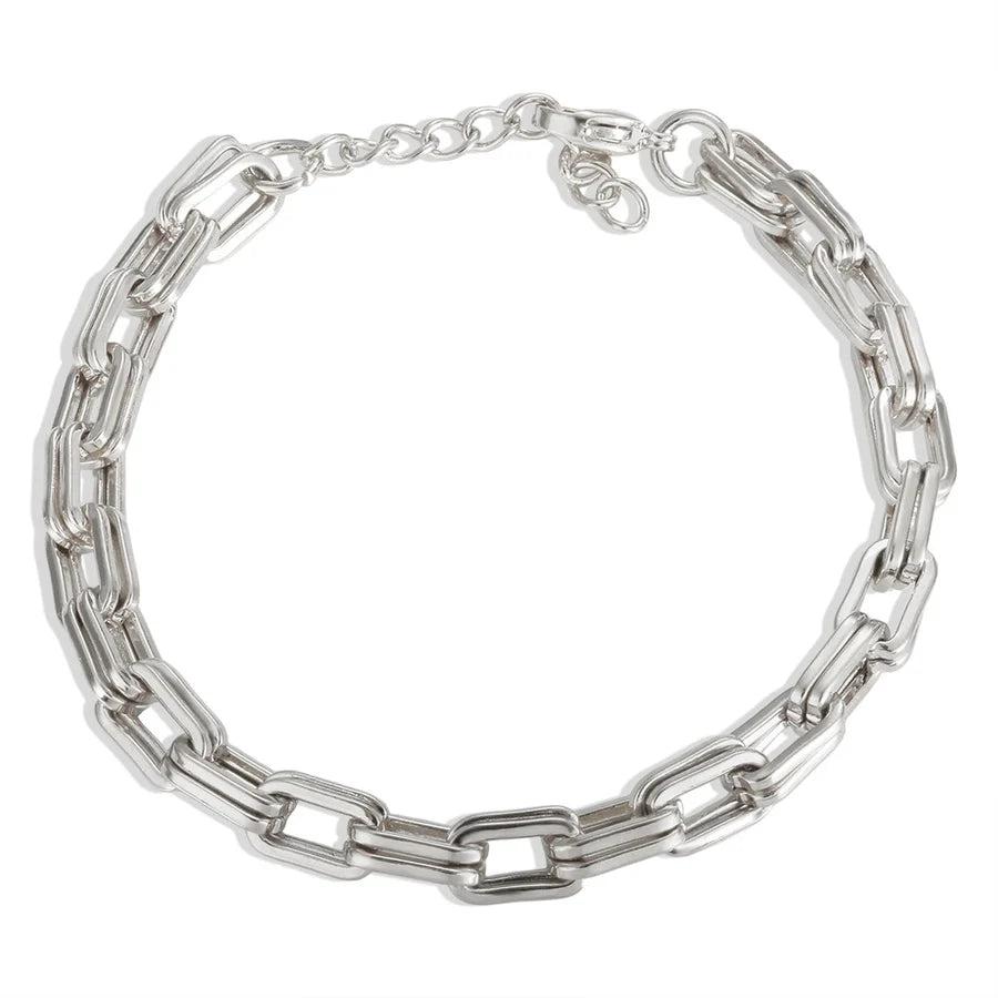 Jewelry Simple Style Geometric 304 Stainless Steel Bracelets Necklace