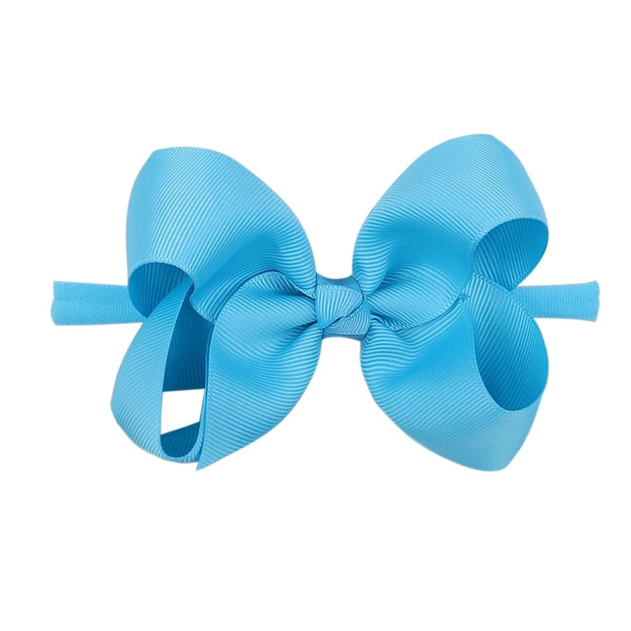 2337 20 color bubble flower headband new children bow nylon hair band  baby hair accessories