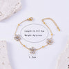 Jewelry Sweet Simple Style Flower Titanium Steel Bracelets Earrings Necklace