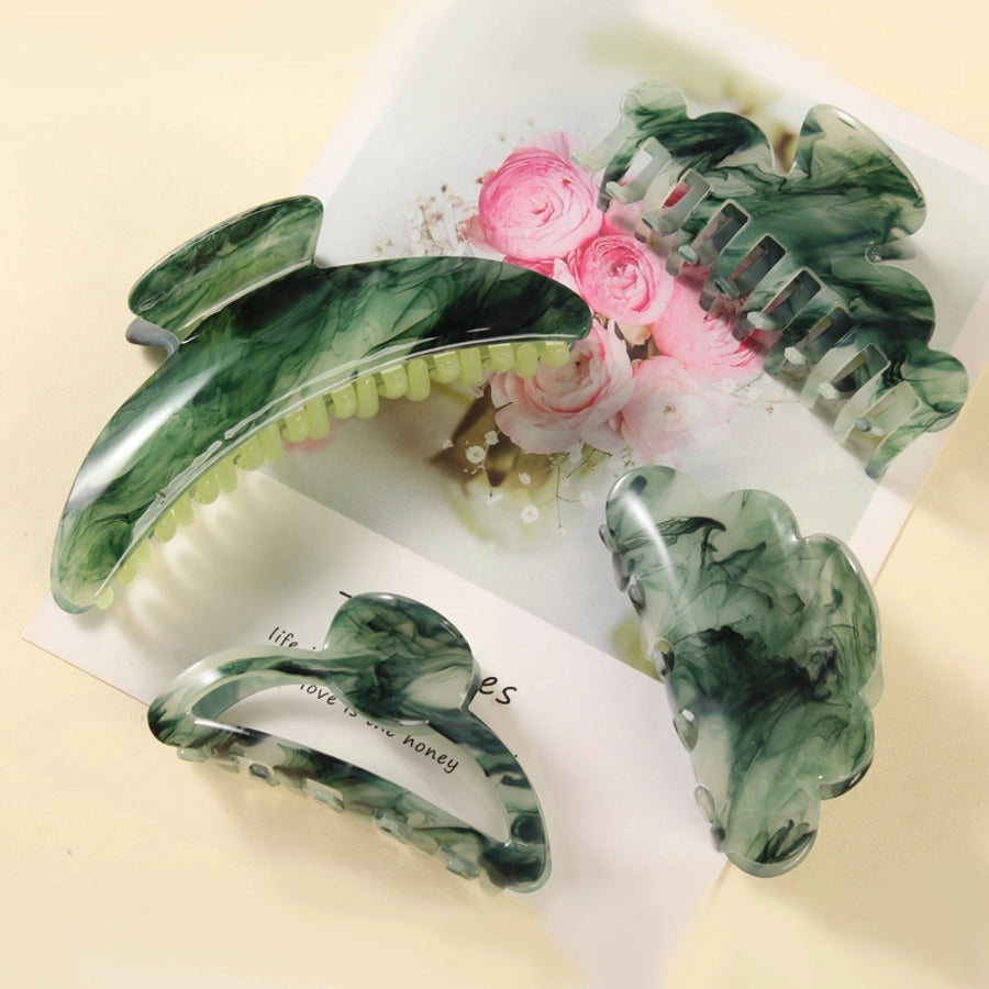 simple style geometric color block acetic acid sheets hair clip 1 piece