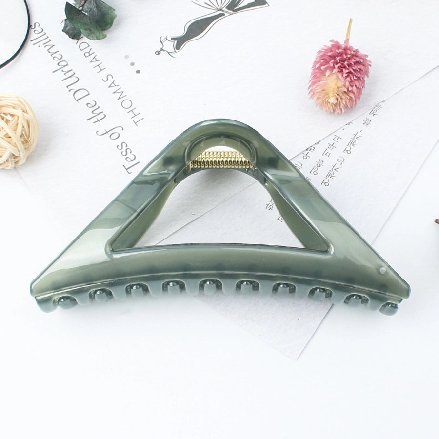 simple style triangle arylic stoving varnish hair claws 1 piece