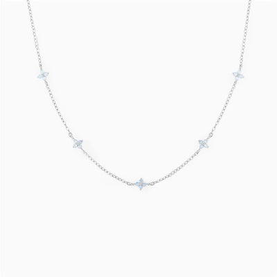 Copper Flower Earrings Anklet Necklace