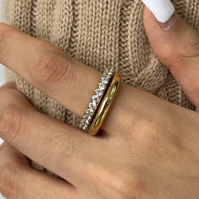 Jewelry Simple Style Classic Style Geometric 304 Stainless Steel Rings