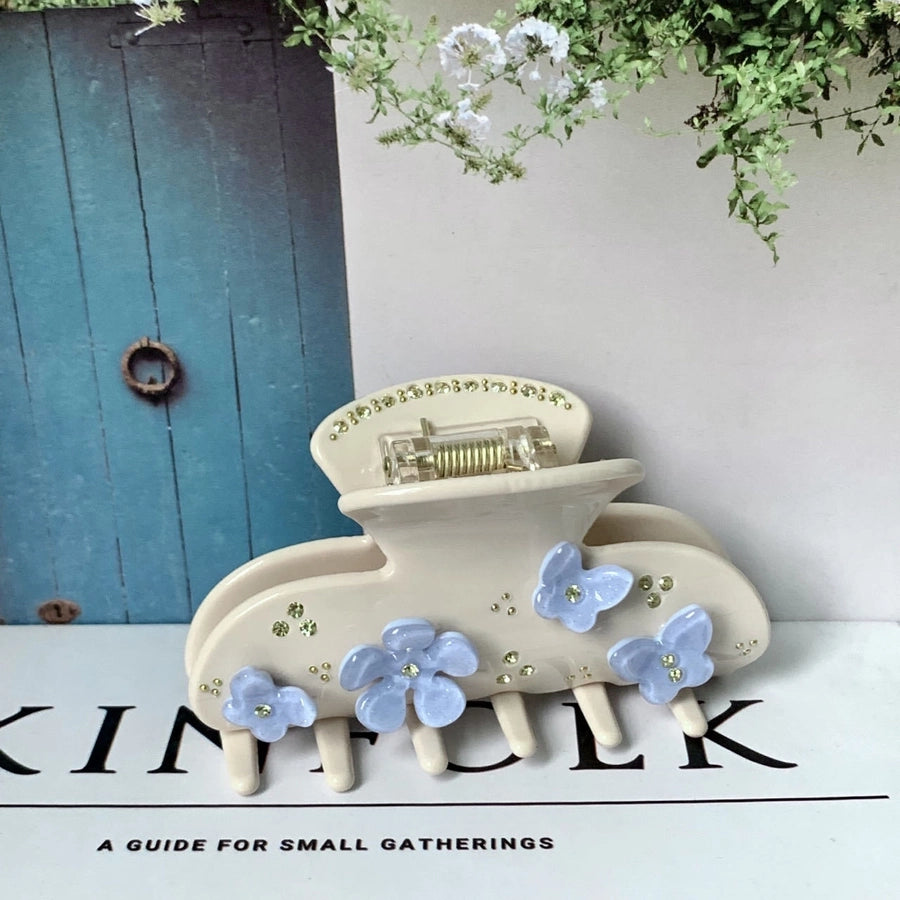 original design flower butterfly acetic acid sheets diamond hair claws