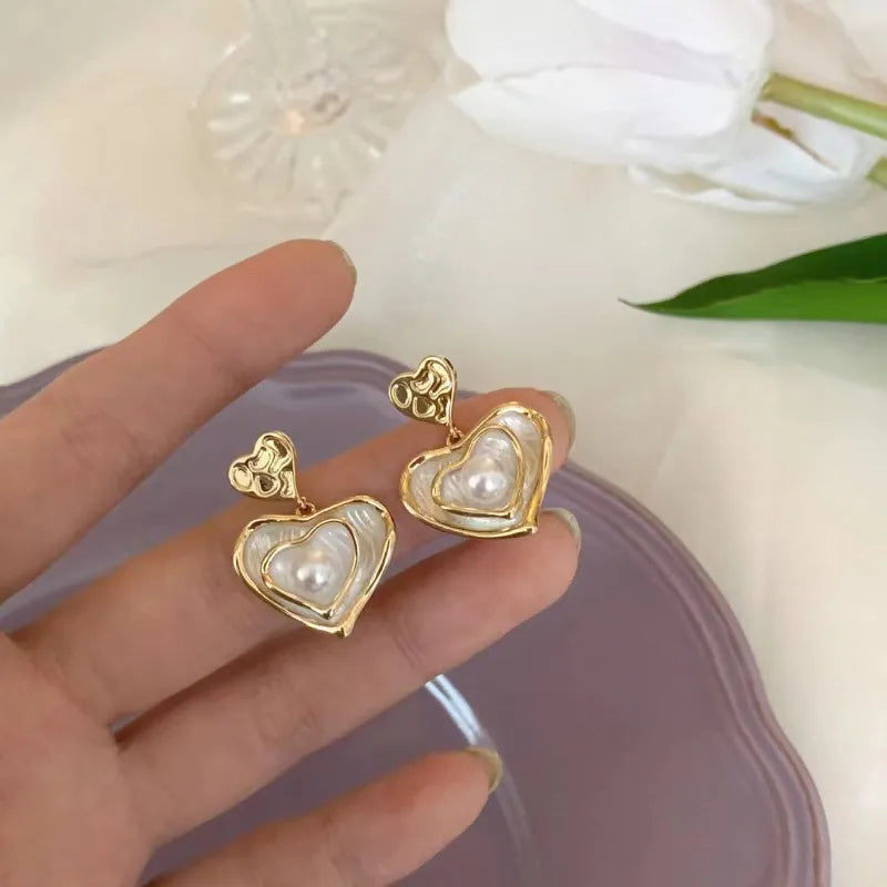 1 pair fashion geometric plating alloy ear studs