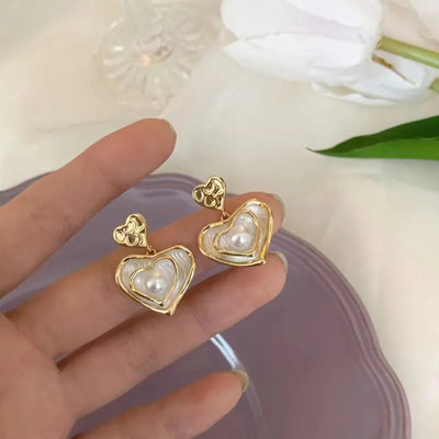 1 pair fashion geometric plating alloy ear studs