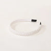 women's shiny solid color sponge hair band