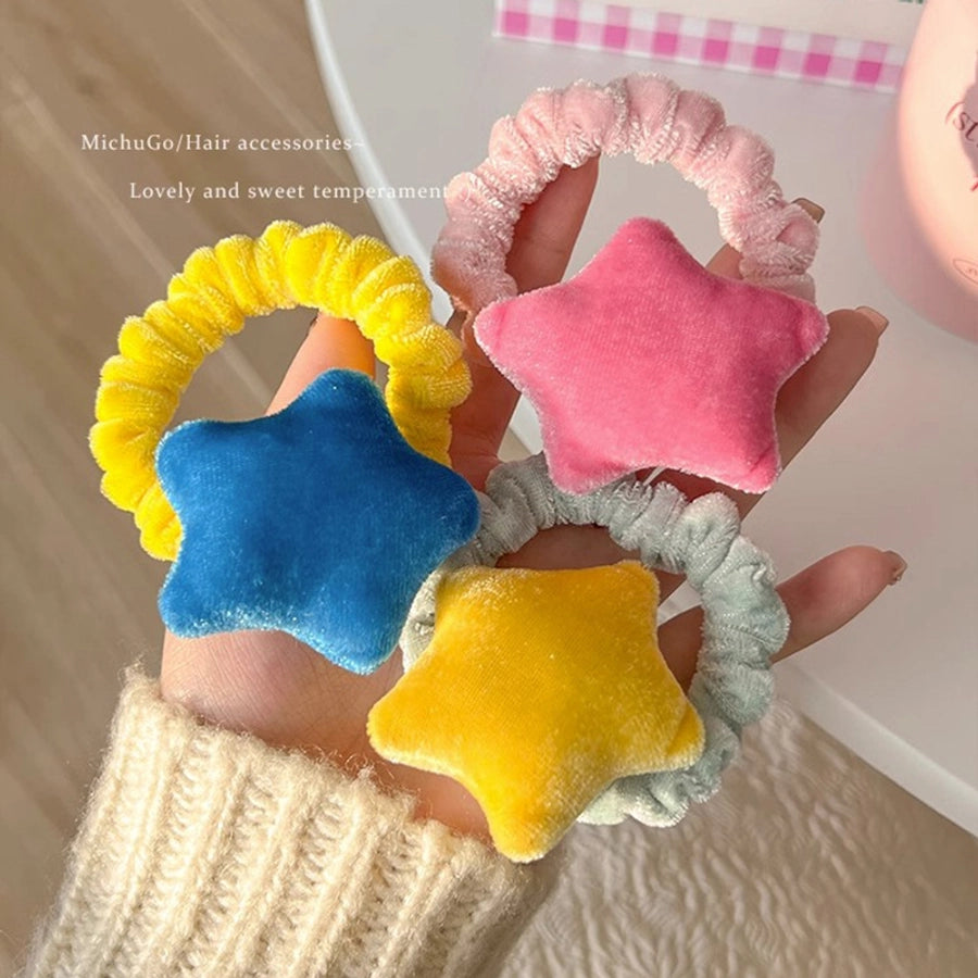 sweet star cloth hair tie