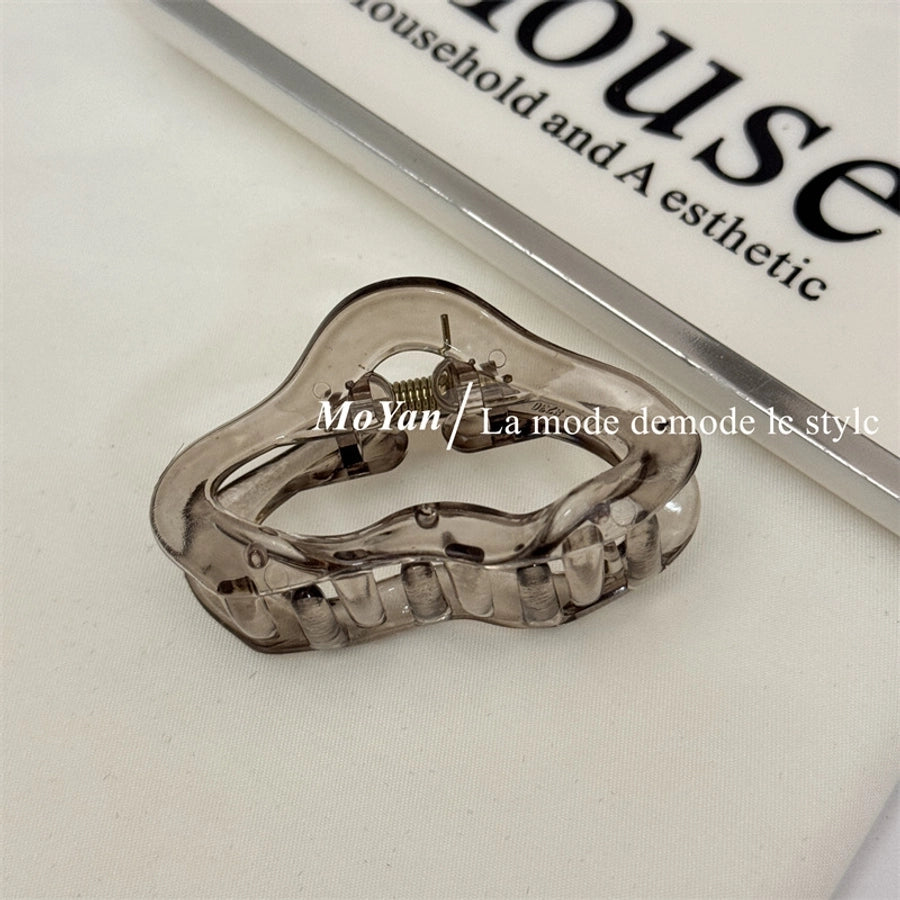 Women's Simple Style Solid Color Plastic Resin Hair Claws