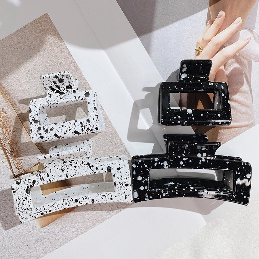 fashion geometric synthetic resin stoving varnish hair claws