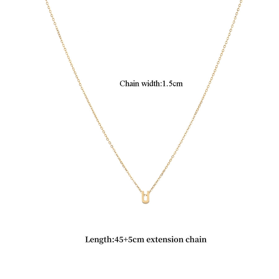 Jewelry Casual Classic Style Letter 201 Stainless Steel 304 Stainless Steel Pendant Necklace