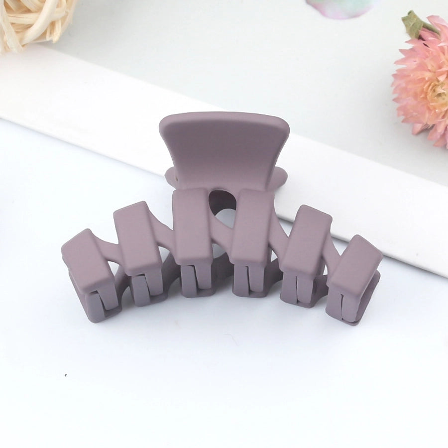 simple style solid color arylic stoving varnish hair claws 1 piece