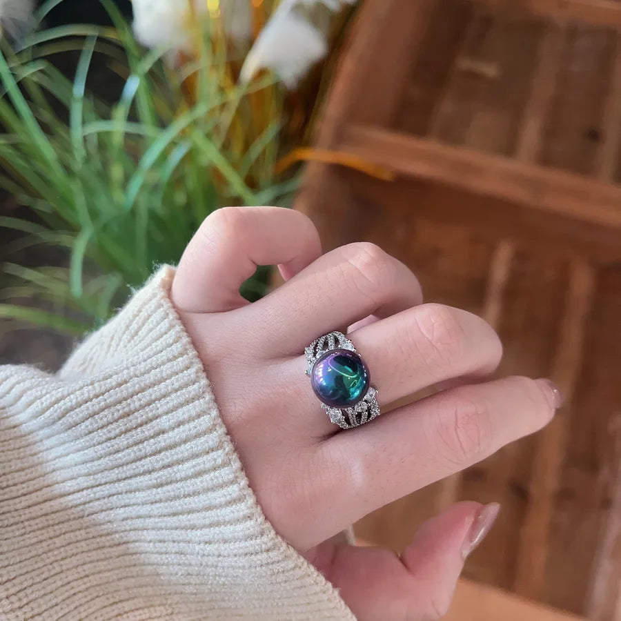 Wholesale Jewelry Elegant Geometric Copper Plating Open Rings