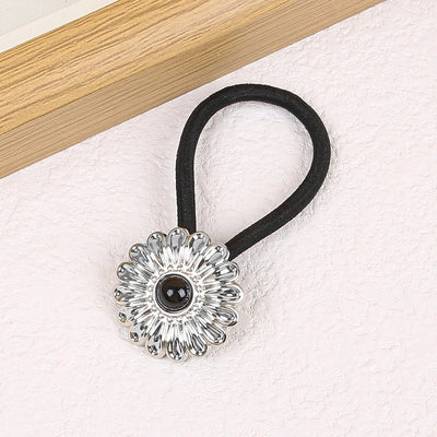 Women's Classical Ethnic Style Classic Style Cross Round Cattle Alloy Polyester Inlay Turquoise Hair Tie