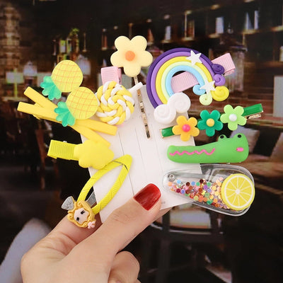 cute fruit soft clay hair clip