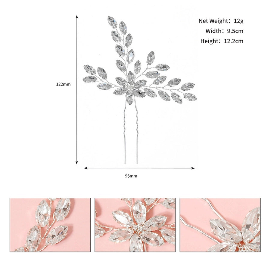 Antique U-shaped Hairpin Hair Accessories Simple Rhinestone Pin Hairpin Photography Portrait High-end Hair Hairpin