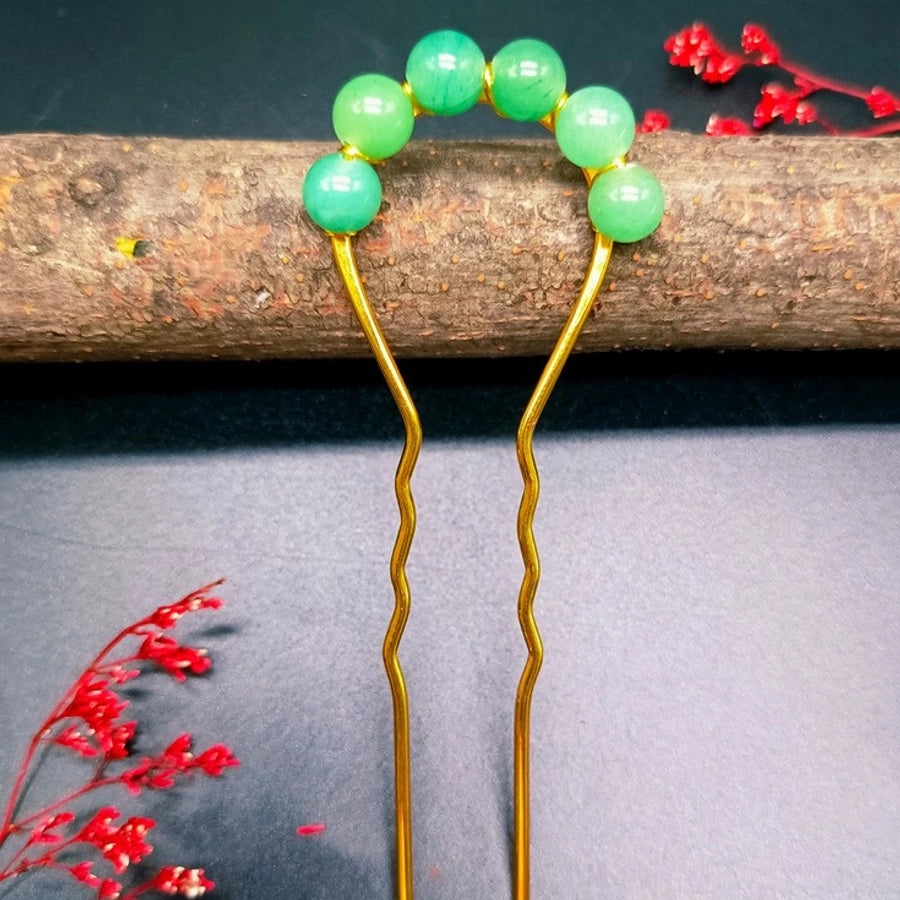 retro u shape alloy handmade hairpin