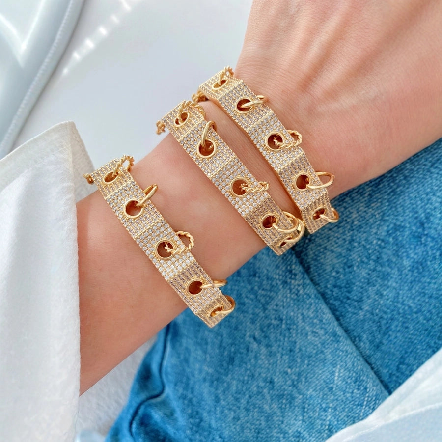 Jewelry Vintage Style Geometric Copper Mixed Metal Rings Bracelets