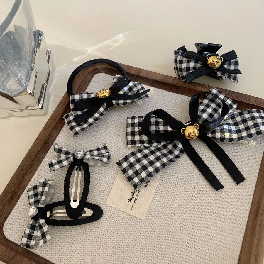 Women's Simple Style Classic Style Bow Knot Cloth Hair Clip Hair Tie Hair Claws