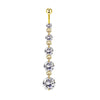 1 Piece Belly Rings Simple Style Shiny Round Heart Shape Bow Knot 316L Stainless Steel  Inlay Zircon