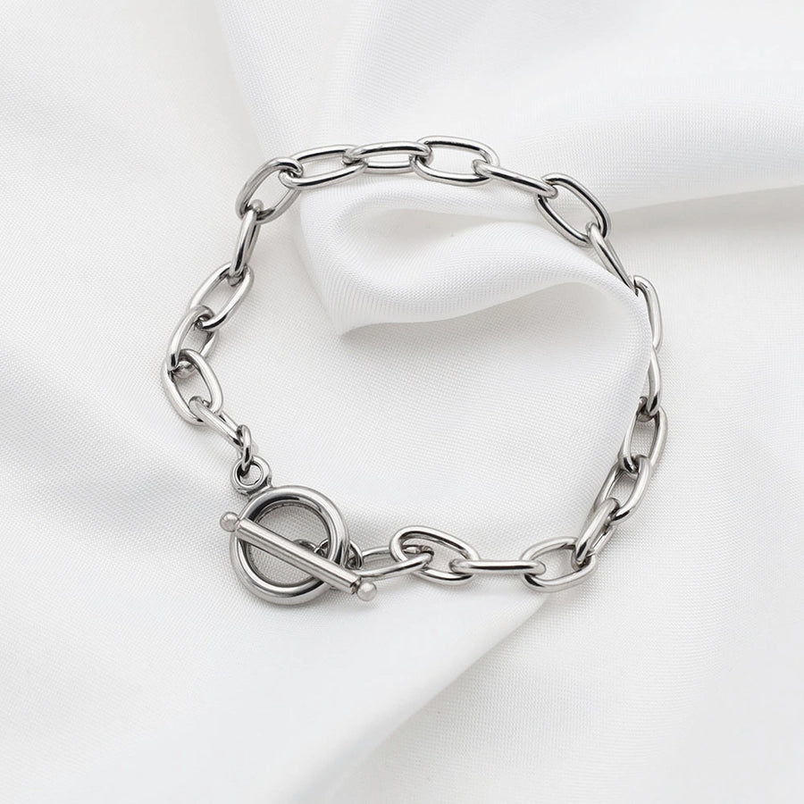 Elegant Classic Style Geometric 304 Stainless Steel Bracelets In Bulk