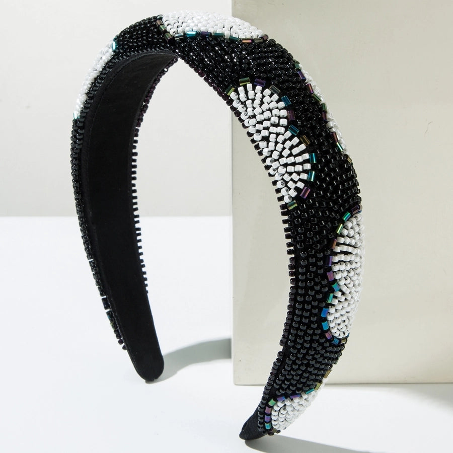 Women's Elegant Vacation Heart Shape Alloy Seed Bead Hair Band
