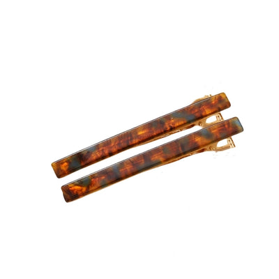 simple style solid color arylic stoving varnish hair clip