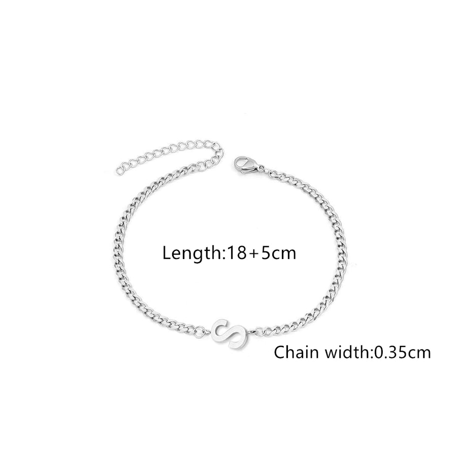 Classic Style Letter 201 Stainless Steel 304 Stainless Steel Bracelets In Bulk