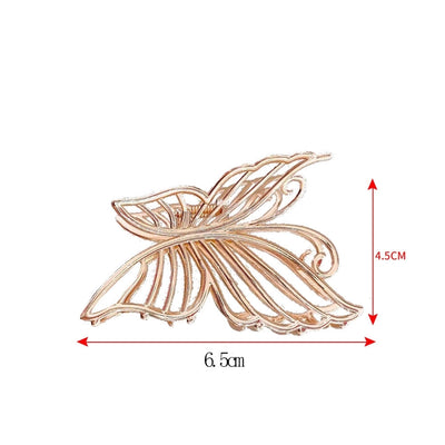 High-grade hollow tassel bow hairpin female back head high-grade grip medium shark clip  New