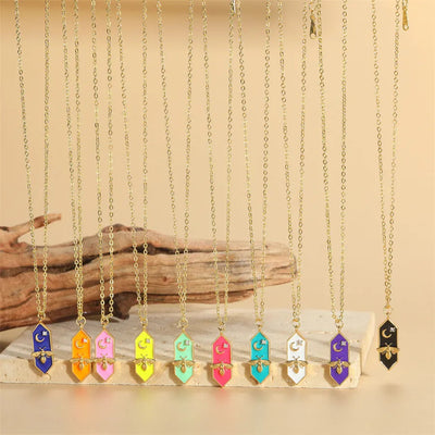 Copper 14K Gold Plated Vintage Style Simple Style Classic Style Plating Inlay Zircon Pendant Necklace