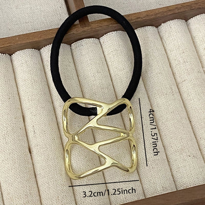 Women's Exaggerated Geometric Alloy Hair Tie