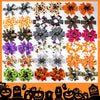 Girl'S Cool Style Pumpkin Spider Bow Knot Cloth Hair Clip