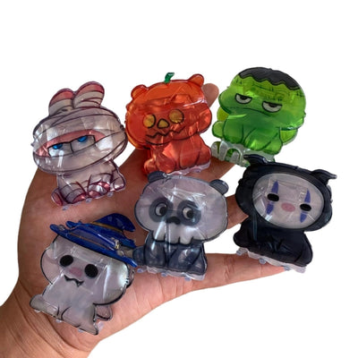 Halloween Little Ghost Acrylic Jaw Clip Niche Creative Design Small and Medium Hair Claw Shark Clip New Hair Accessories