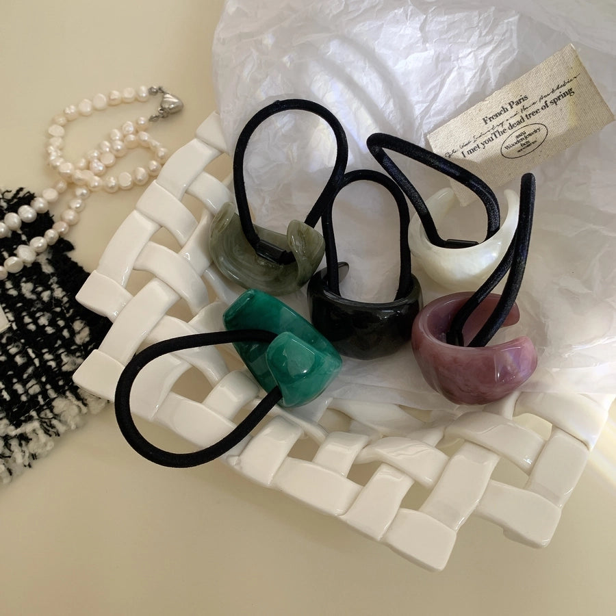 Women's Simple Style Solid Color Arylic Hair Tie