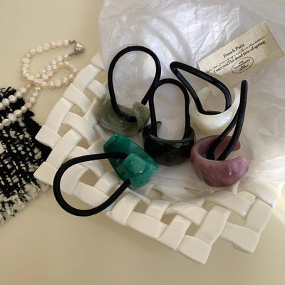 Women's Simple Style Solid Color Arylic Hair Tie