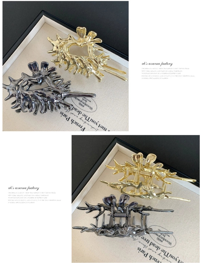 elegant streetwear butterfly alloy hair claws