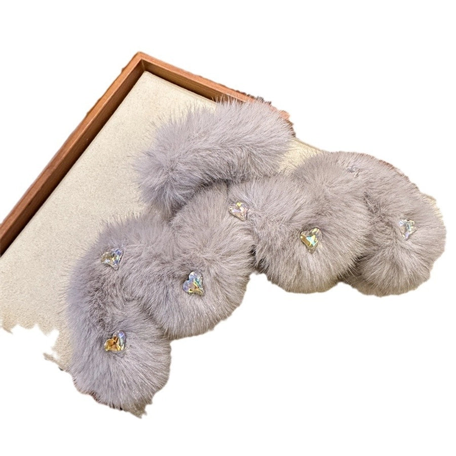 Women's Sweet Korean Style Solid Color Artificial Crystal Inlay Artificial Crystal Hair Claws