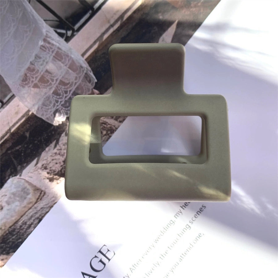 simple style solid color arylic hair claws 1 piece