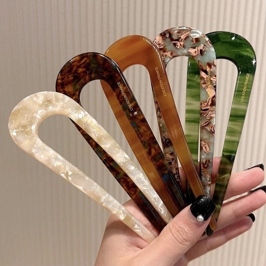 New Chinese style U-shaped hairpin female  new ball head updo artifact insert comb back head headdress fixed chopsticks