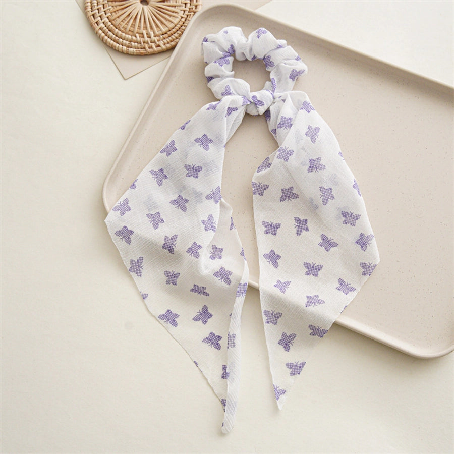 fairy style flower cloth handmade hair tie