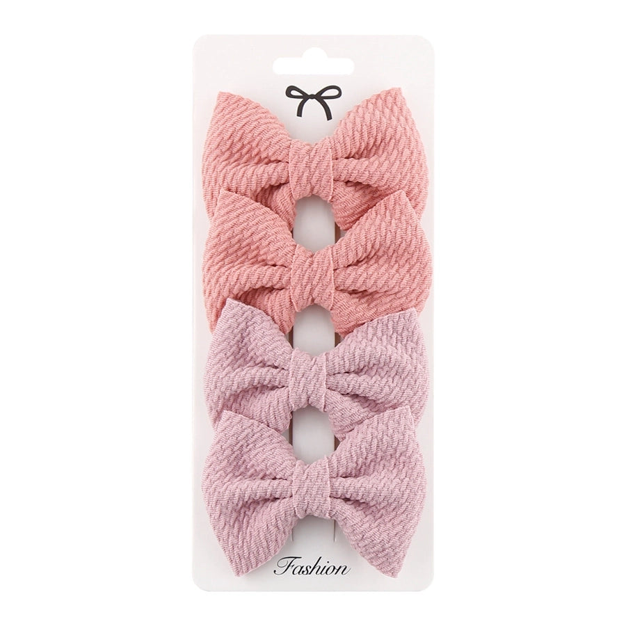 girl's simple style bow knot cloth braid hair band