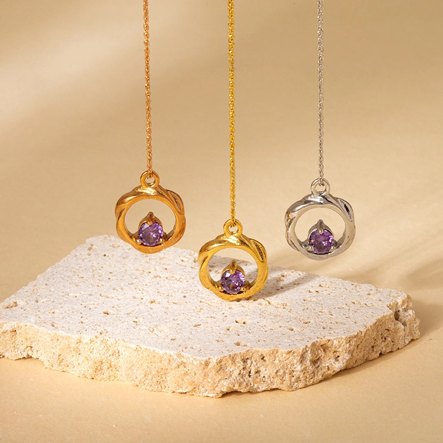 Jewelry IG Style Vintage Style Geometric 304 Stainless Steel Pendant Necklace