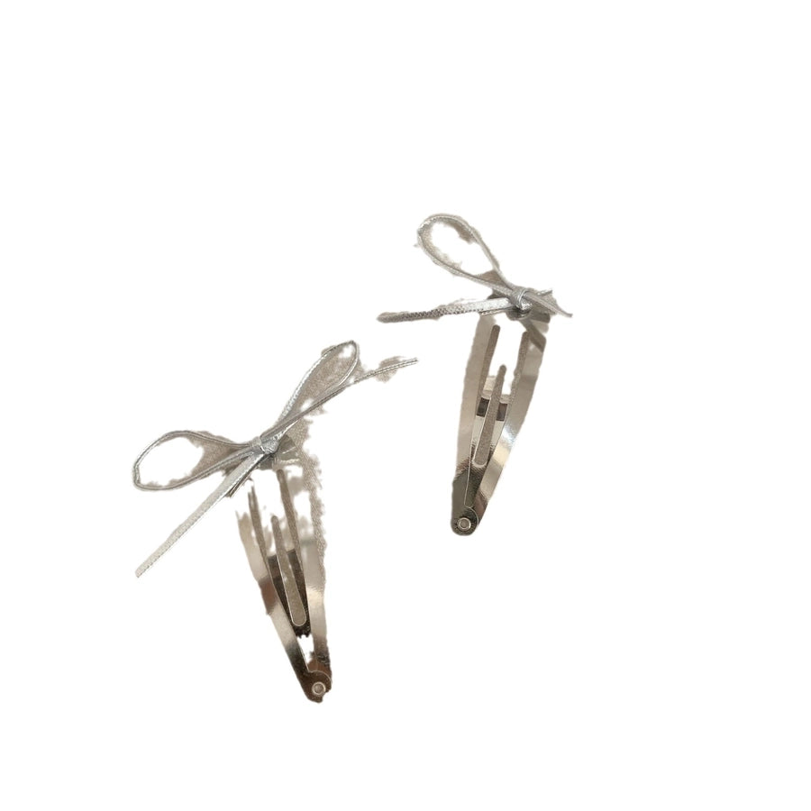 Women's Sweet Simple Style Bow Knot Leather Hair Clip Hair Band