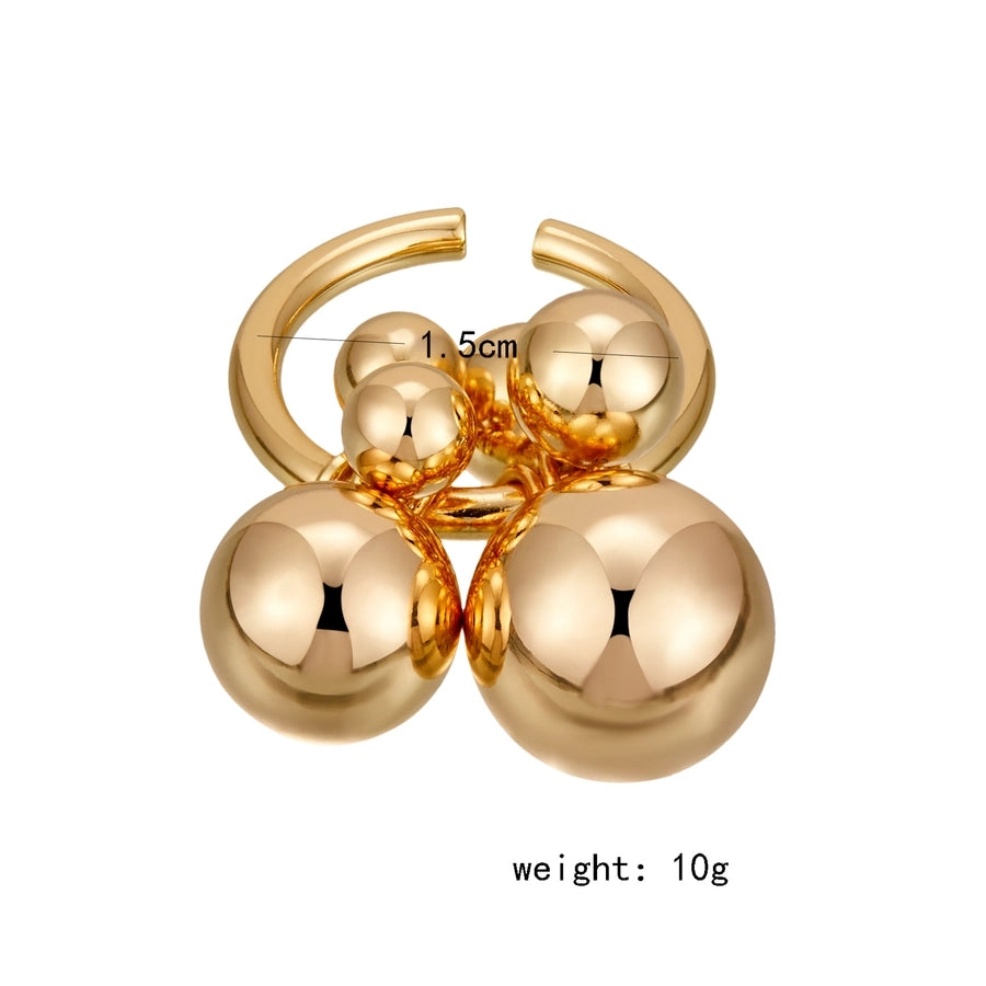 Jewelry Vintage Style Sweet Ball Copper Open Rings
