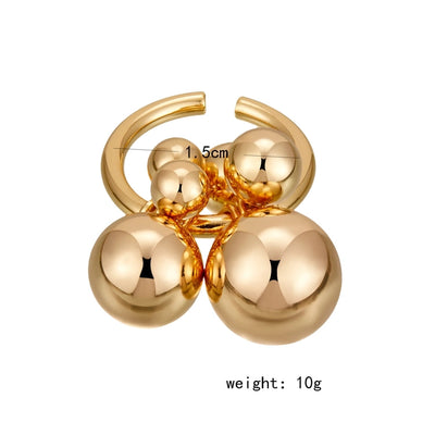 Jewelry Vintage Style Sweet Ball Copper Open Rings
