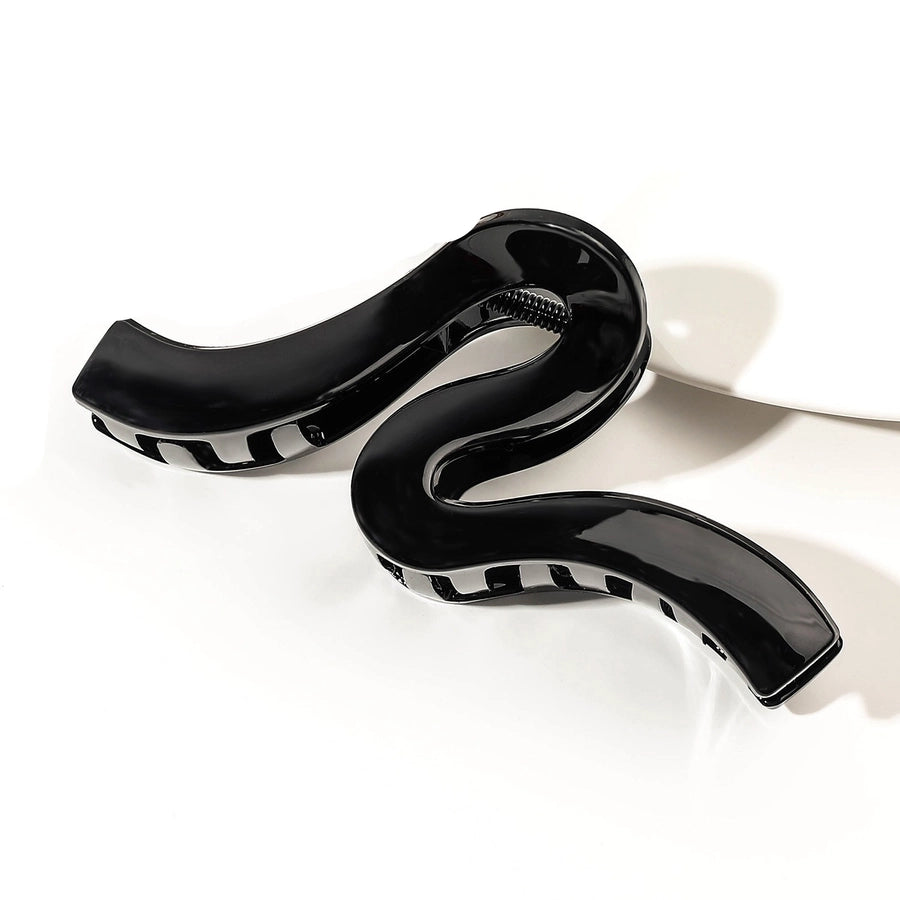 Women's IG Style Sweet Commute Waves Resin Metal Handmade Three-dimensional Hair Claws