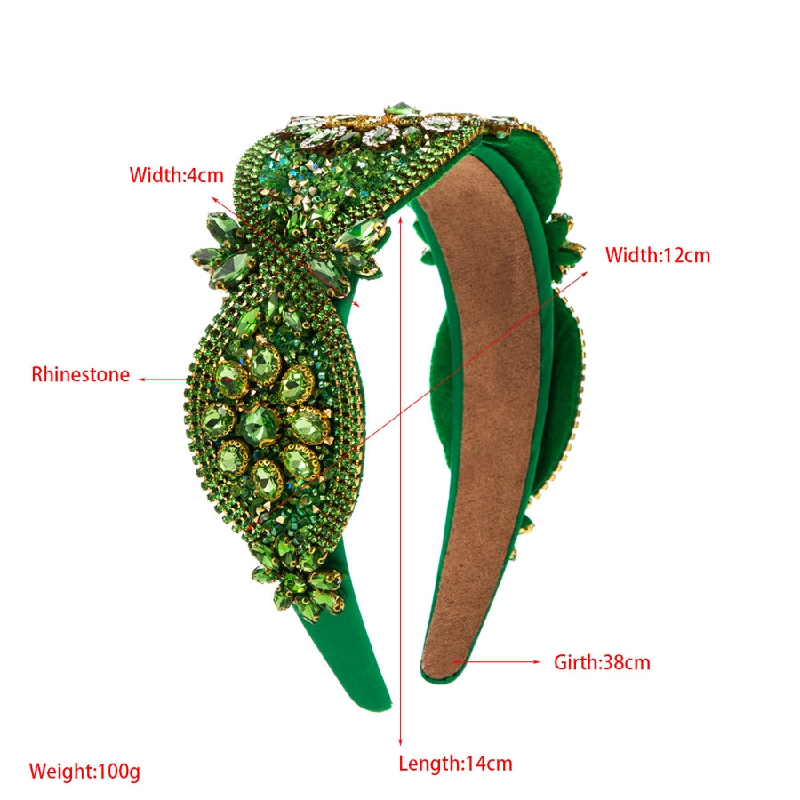 vintage style classic style flower rhinestone inlay rhinestones hair band