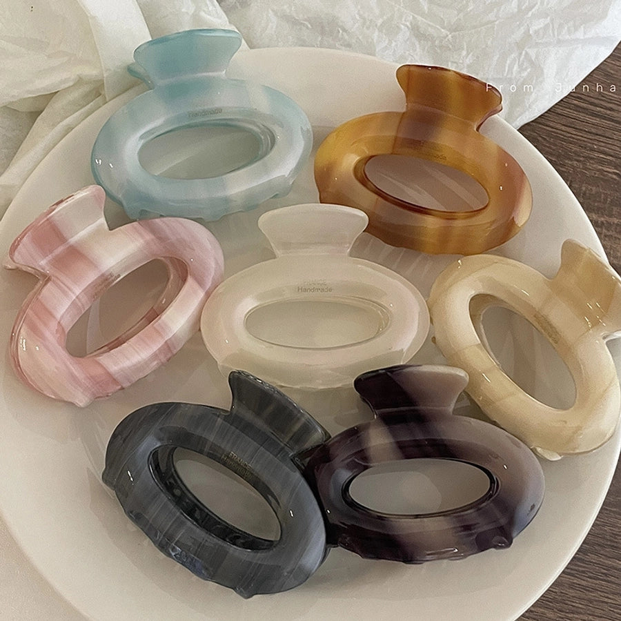 Women's Simple Style Solid Color Acetic Acid Hair Claws