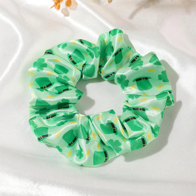Women's Simple Style Artistic Four Leaf Clover satin Hair Tie