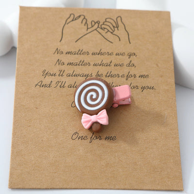 Women's Cute Color Block Resin Inlay Resin Hair Clip